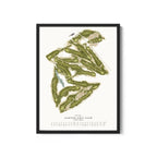 Heritage Hand-Illustrated Golf Course Map