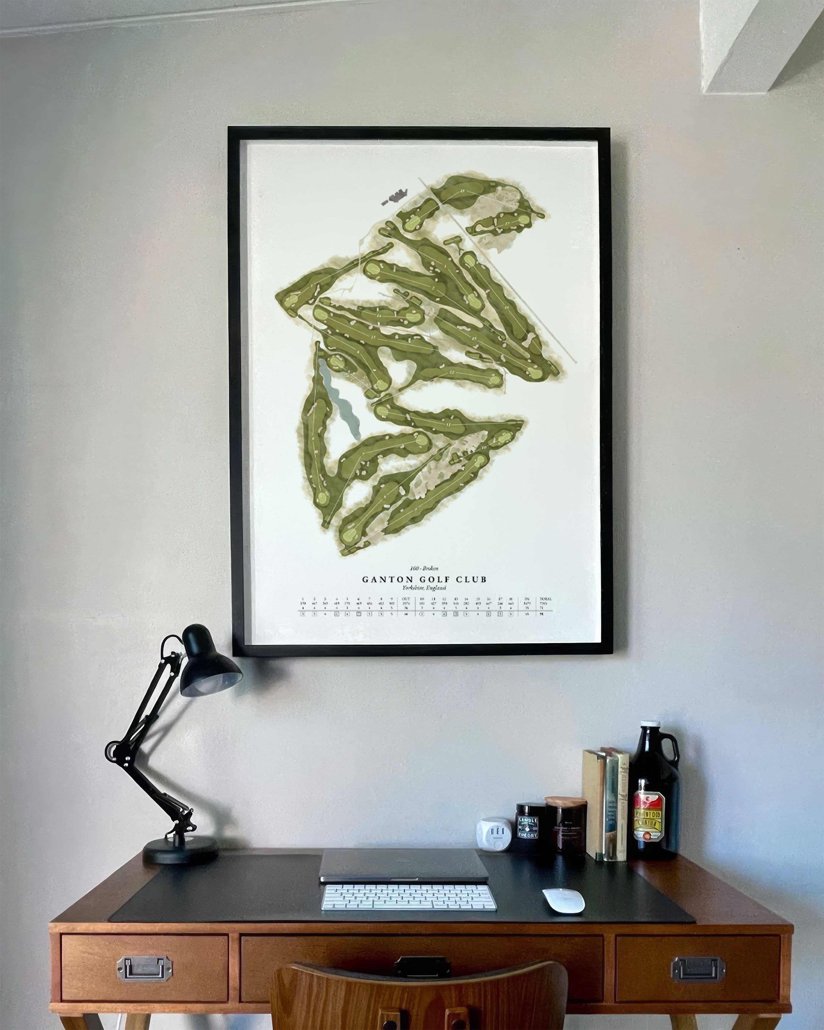 Heritage Hand-Illustrated Golf Course Map