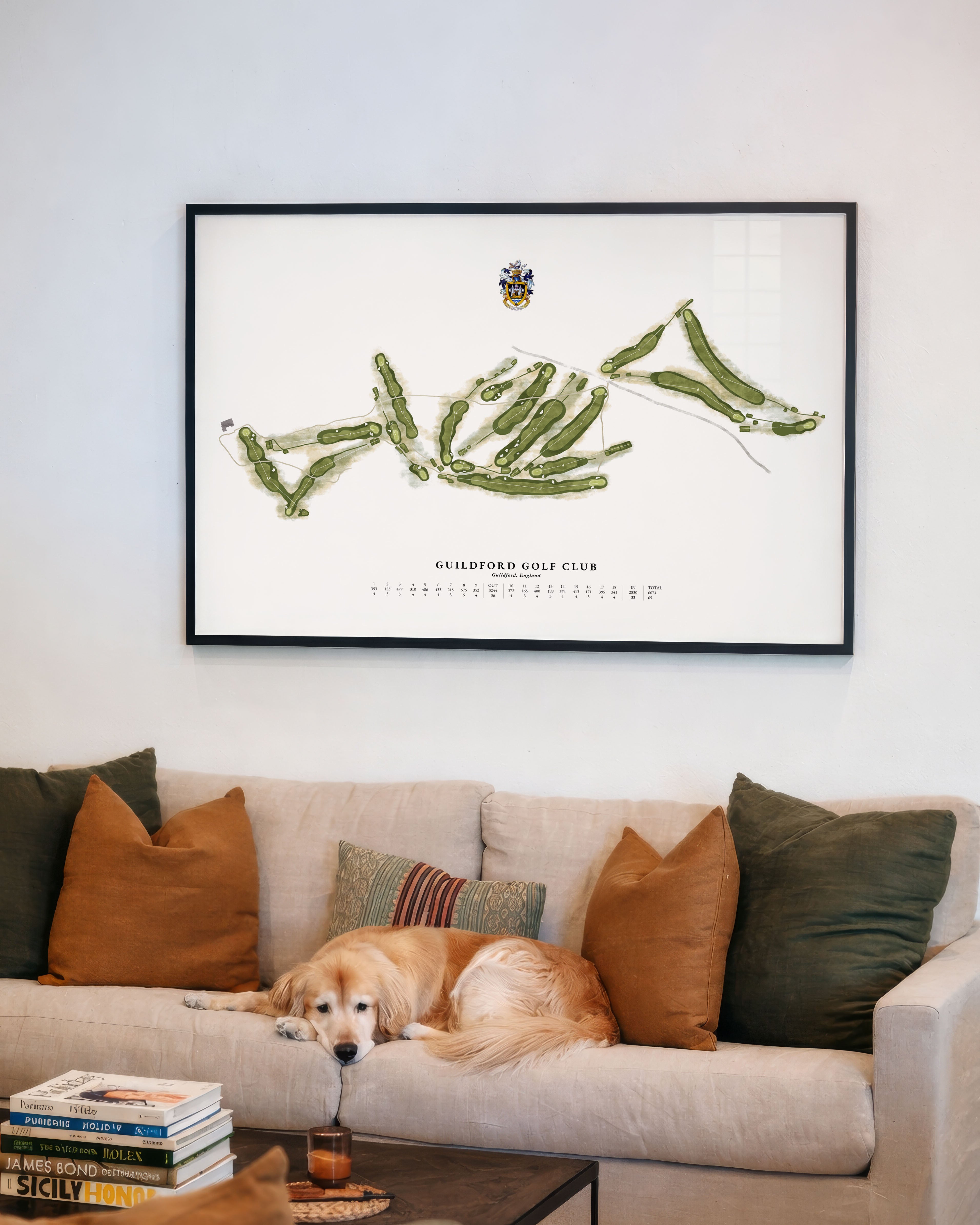 Heritage Hand-Illustrated Golf Course Map