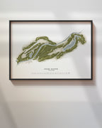 Heritage Hand-Illustrated Golf Course Map