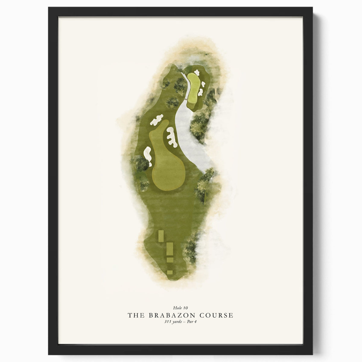 Parfect framed golf course artwork
