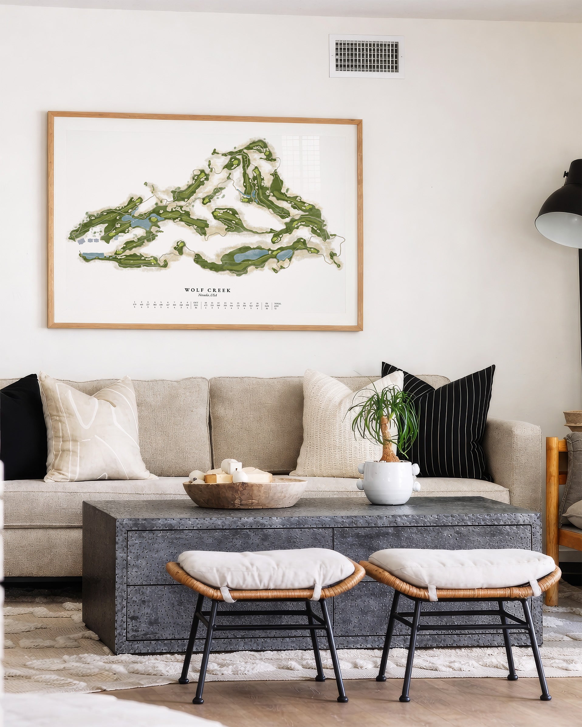 Heritage Hand-Illustrated Golf Course Map