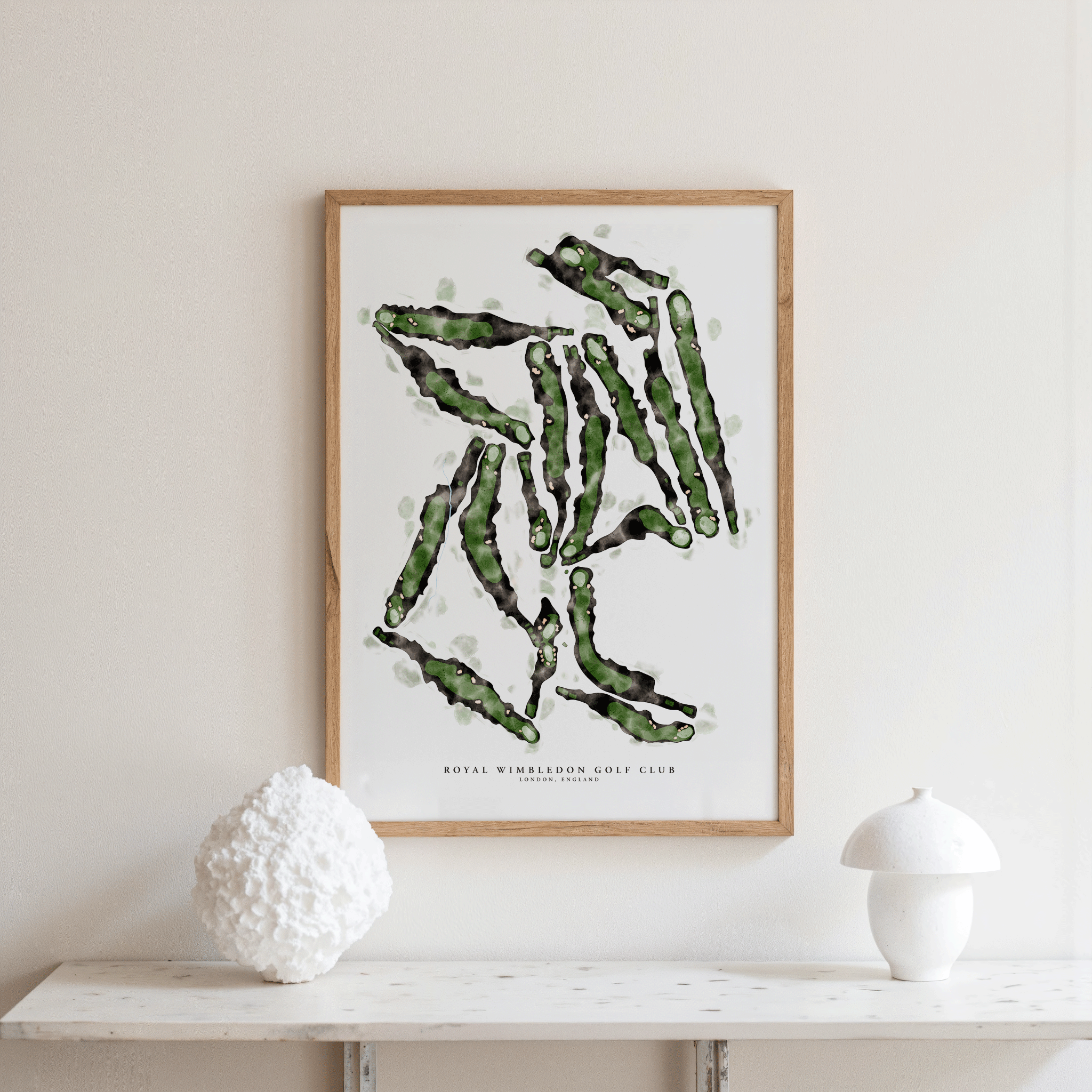 Royal Wimbledon - Hand-Illustrated Golf Course Print