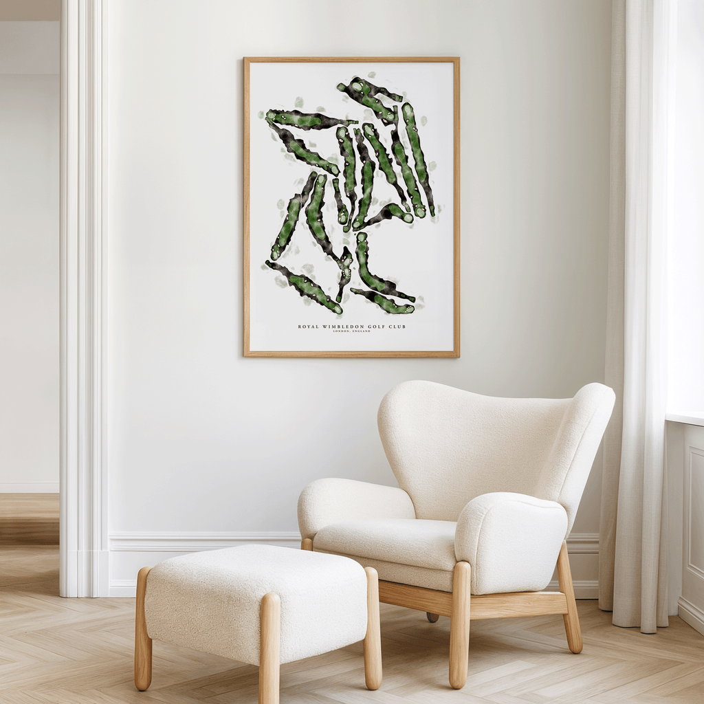 Royal Wimbledon - Hand-Illustrated Golf Course Print