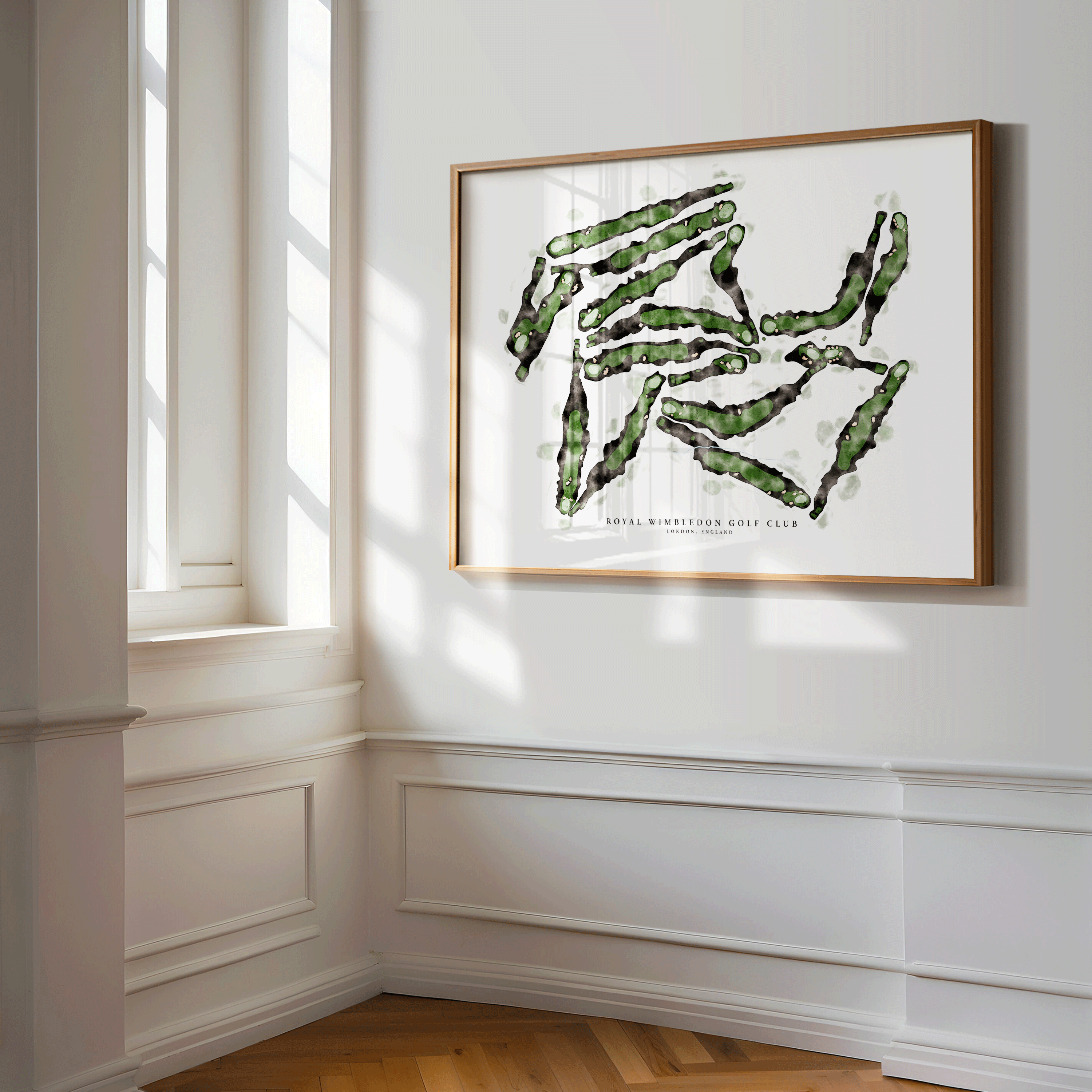 Royal Wimbledon - Hand-Illustrated Golf Course Print