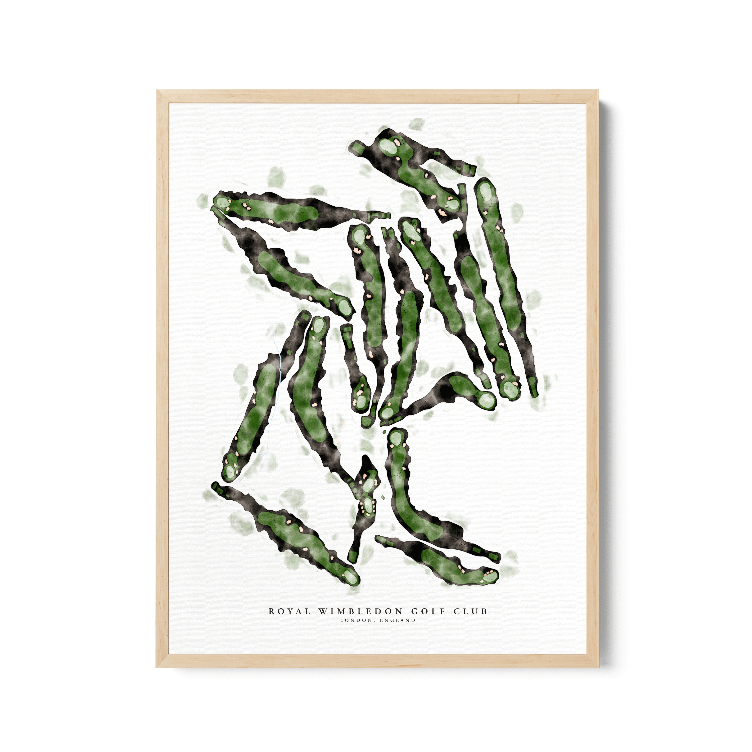 Royal Wimbledon - Hand-Illustrated Golf Course Print