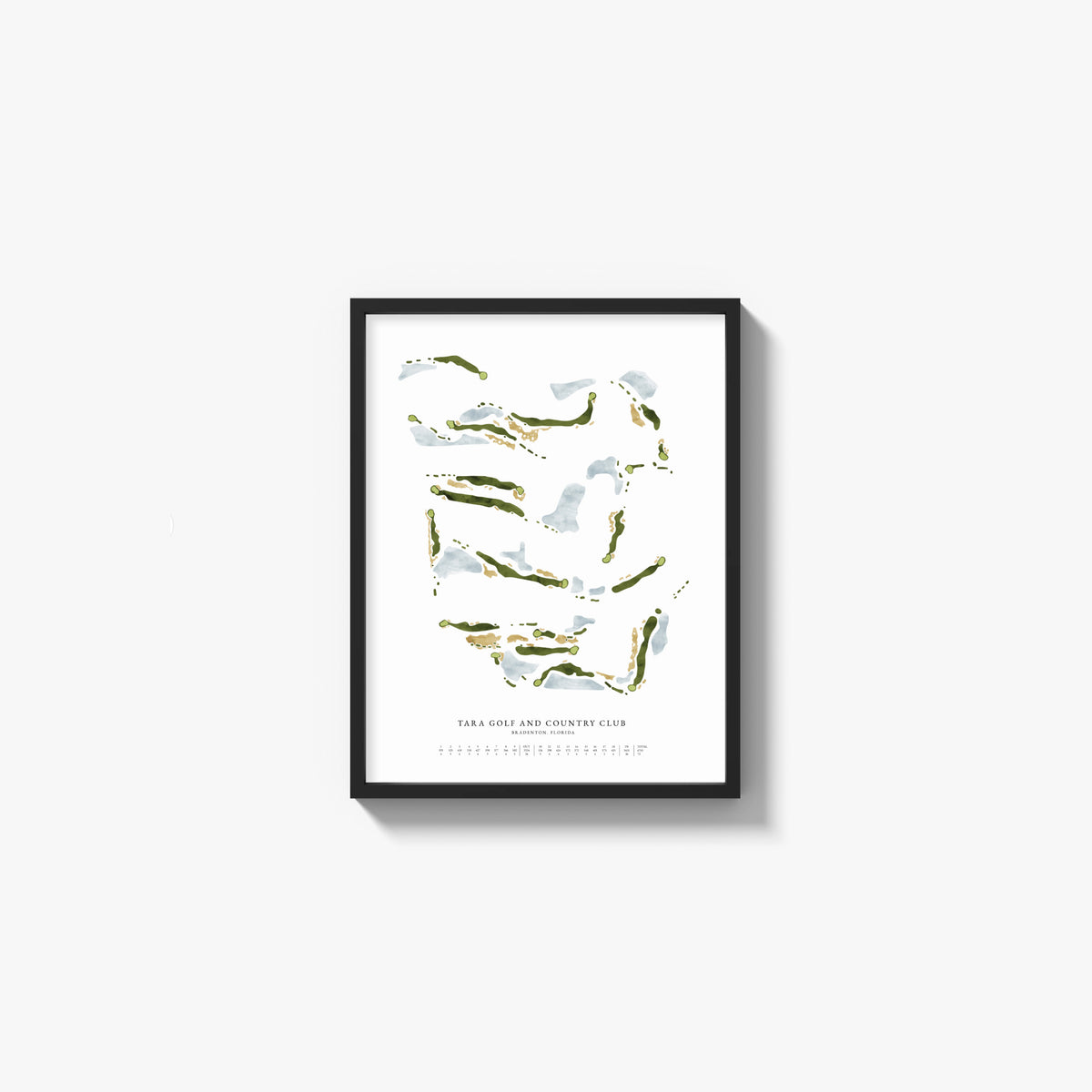 Parfect framed golf course artwork