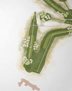 Heritage Hand-Illustrated Golf Course Map