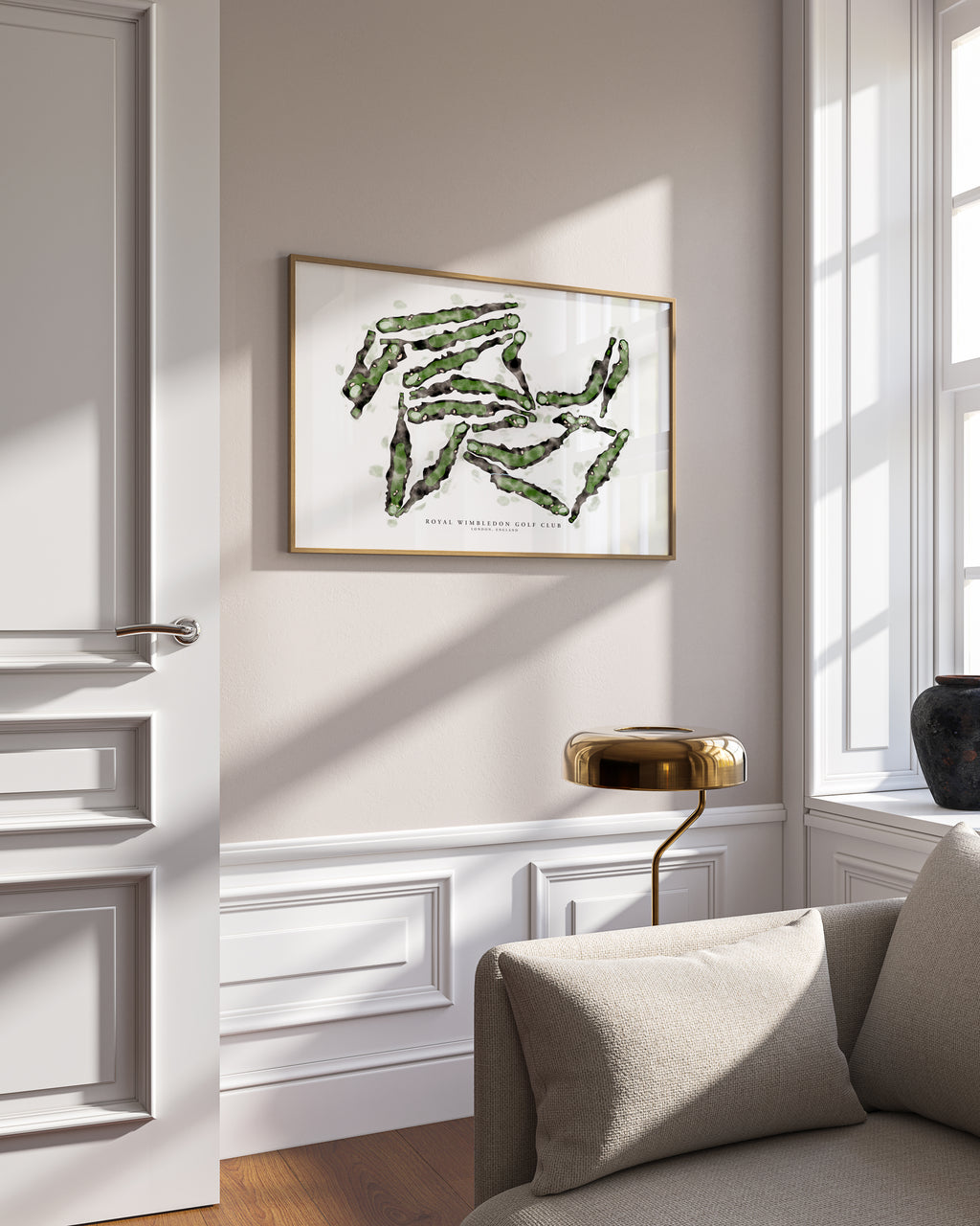 Royal Wimbledon - Hand-Illustrated Golf Course Print