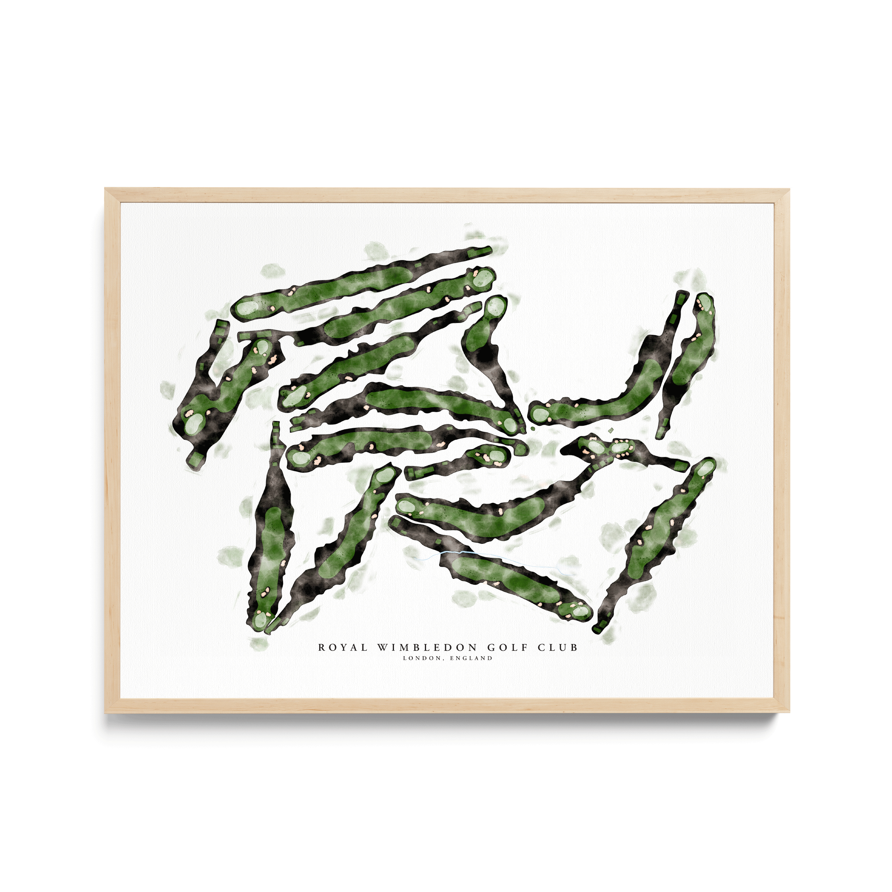 Royal Wimbledon - Hand-Illustrated Golf Course Print